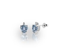 Orecchini Promesse Donna in Oro bianco Acquamarina 1.16 Ct OCFAM66 - OCFAM66